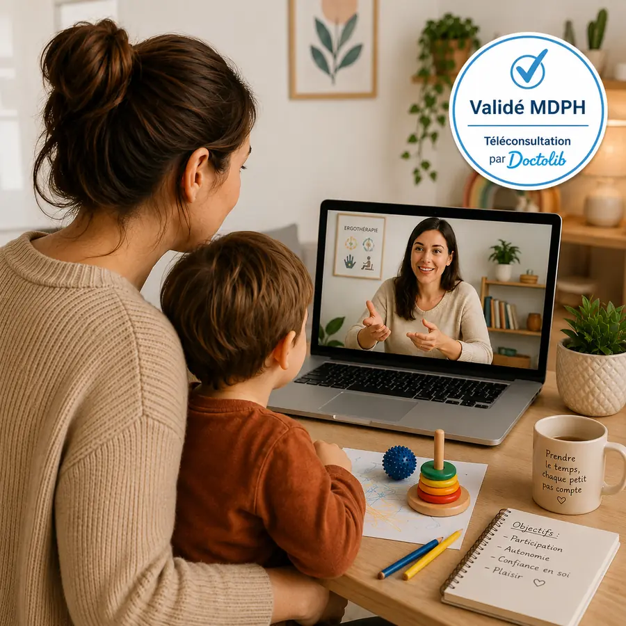 Bilan en ergothérapie en téléconsultation Doctolib pour enfant, Ergothérapeute Aix-en-Provence